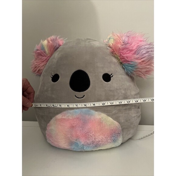 Kelina the Koala Squishmallow Plush Stuffed Animal 18" Gray Rainbow Belly & Ears - Picture 16 of 16